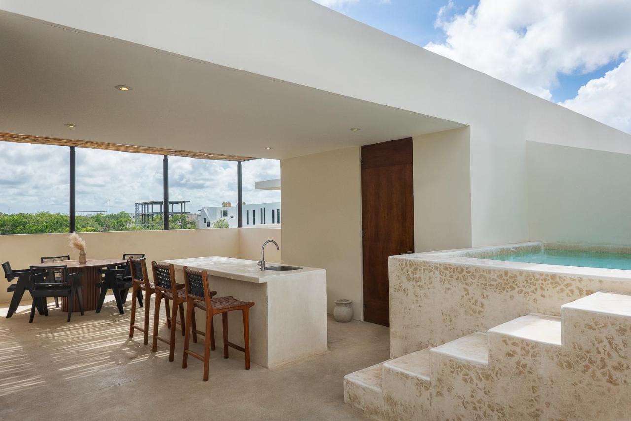 2 Bedbath Private Rooftop & Pool For 6 Tulum Exterior foto